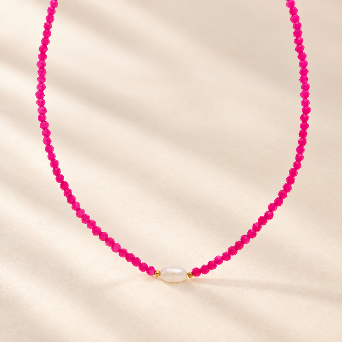 Pink Pearl Pop Necklace
