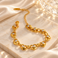 Crystal Heart Link Bracelet