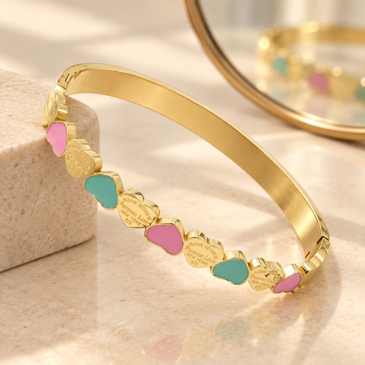 Colorful Hearts Bangle