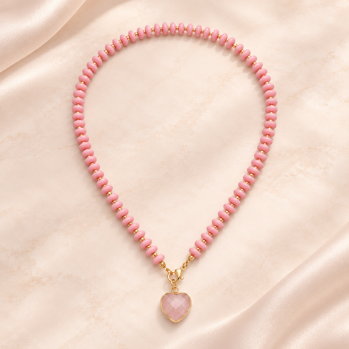 Blush Heart Necklace