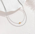 Silver & Gold Layered Necklace