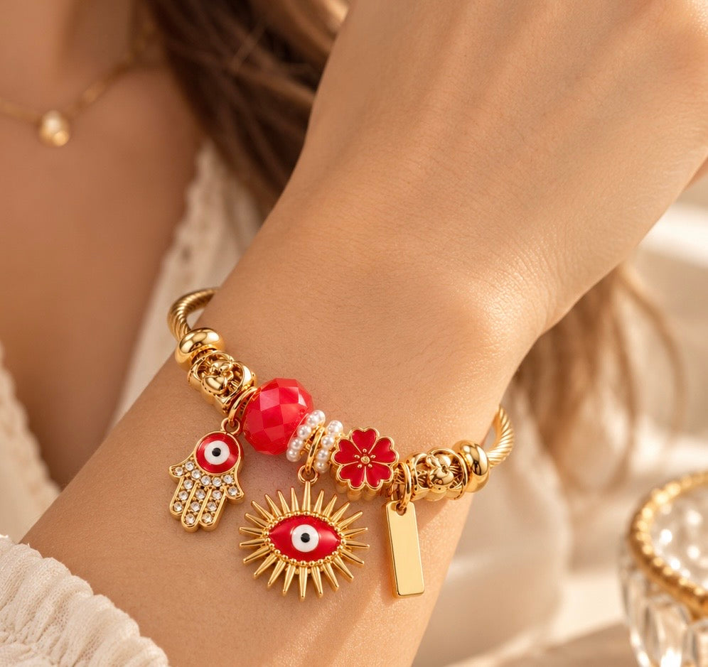 Lucky Charm Evil Eye Bracelet