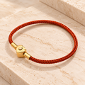 Burnt Red Heart Bracelet