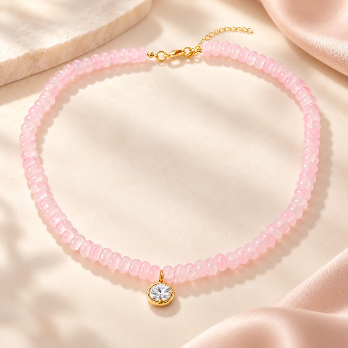 Golden Honey Crystal Necklace