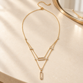 Double Glow Layered Necklace