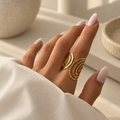 Golden Spiral Statement Ring