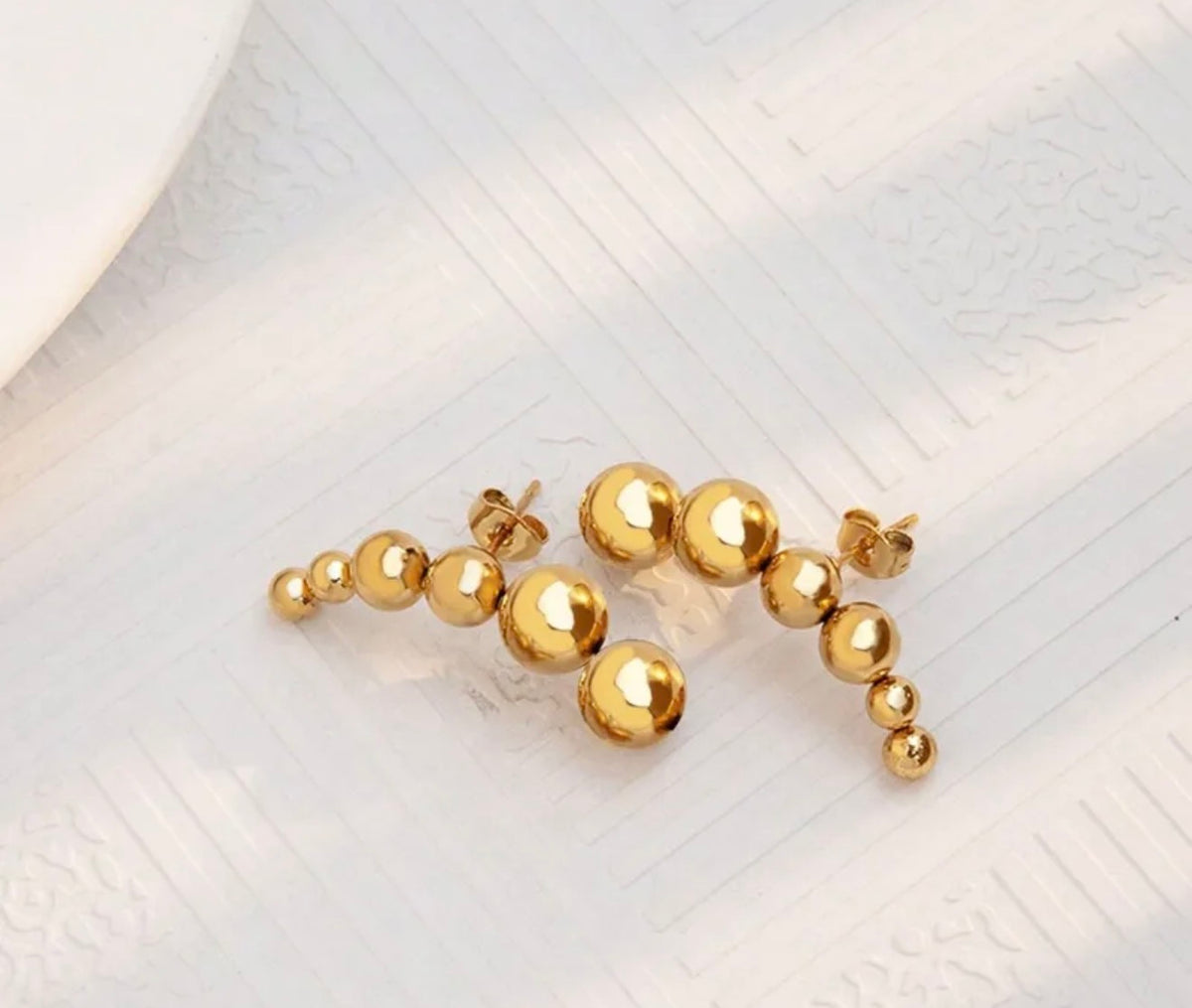 Golden Dew Drop Earrings