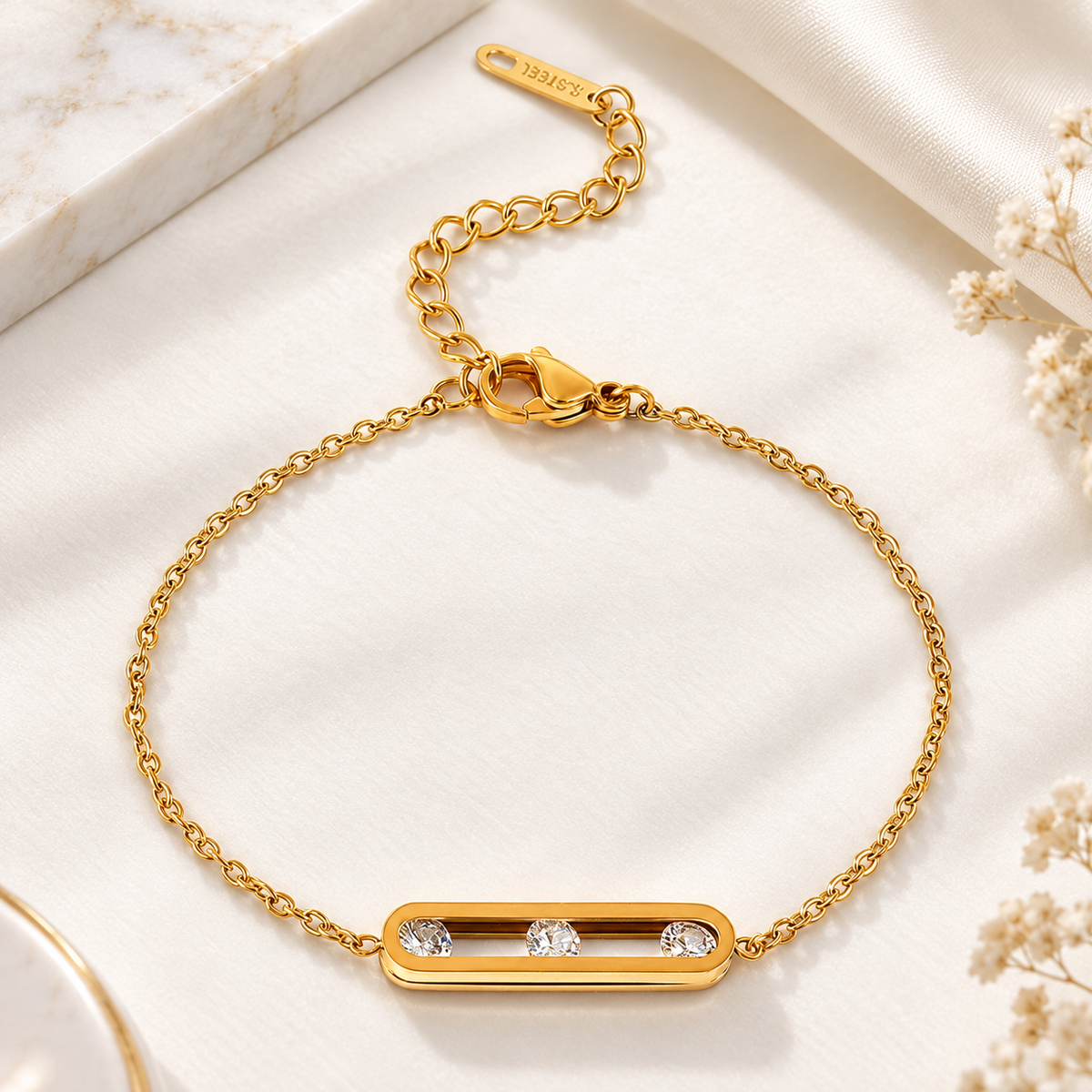 Triple Spark Bar Bracelet