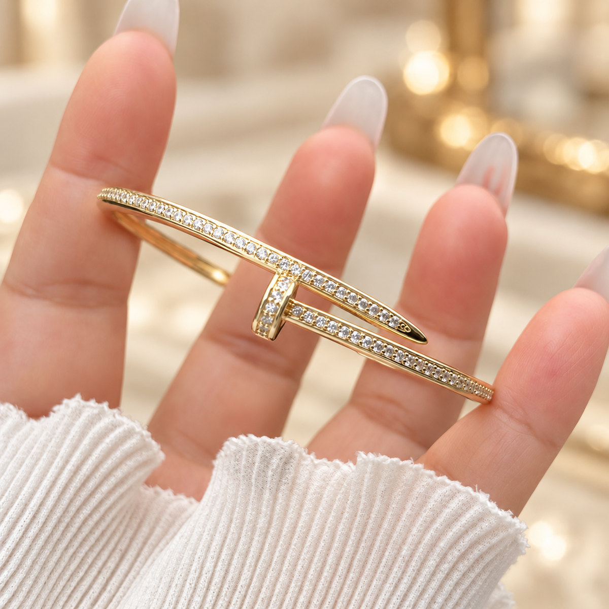 Crystal Nail Bangle