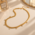 Golden Glow Charm Necklace