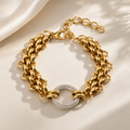Éclat Crystal Circle Chain Bracelet