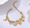Celestial Heart Charm Bracelet