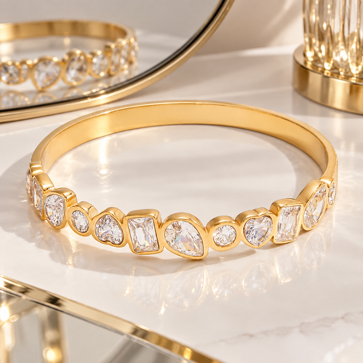 Crystal Mosaic Bangle