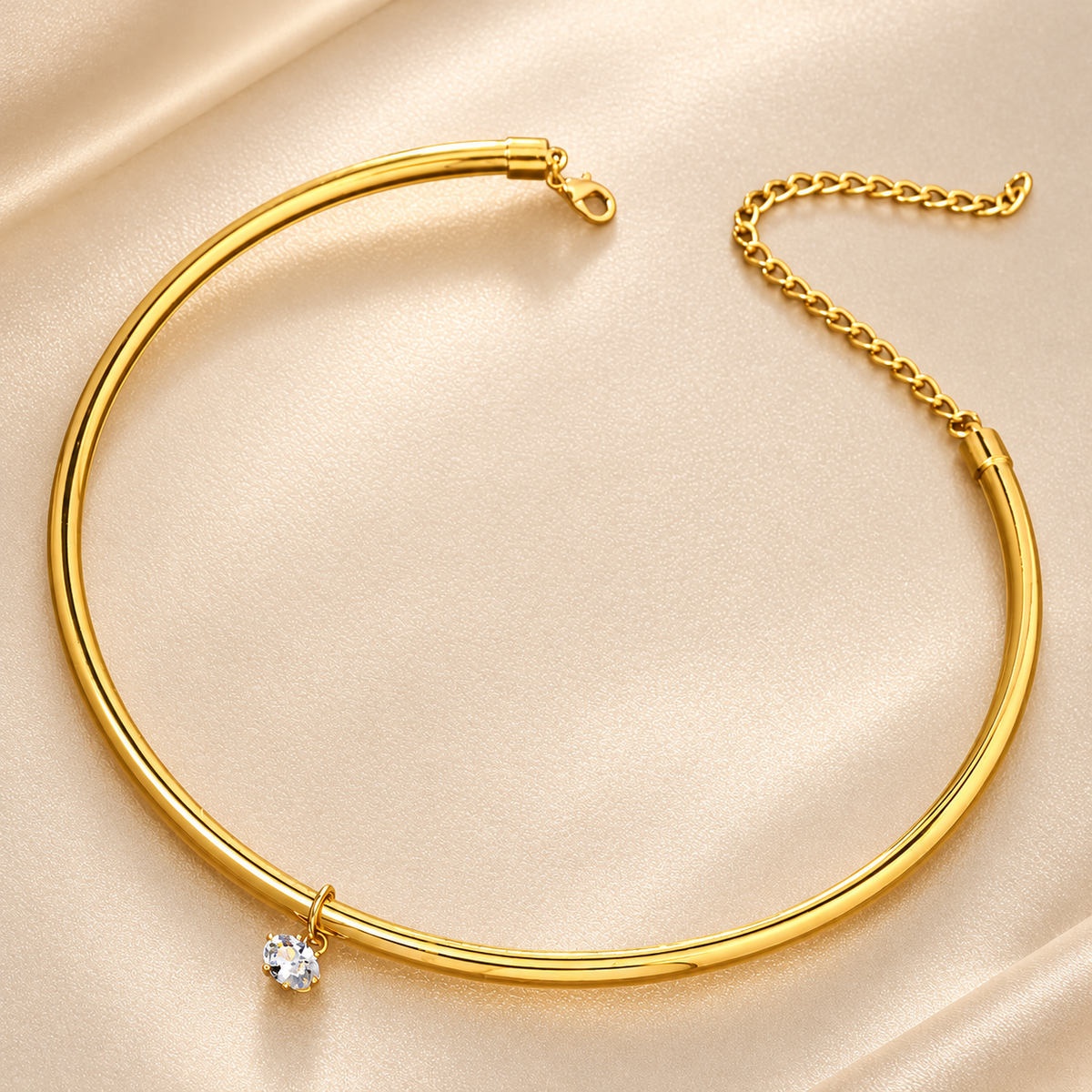 Solitaire Glow Choker