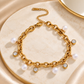 Pearl Glow Charm Bracelet
