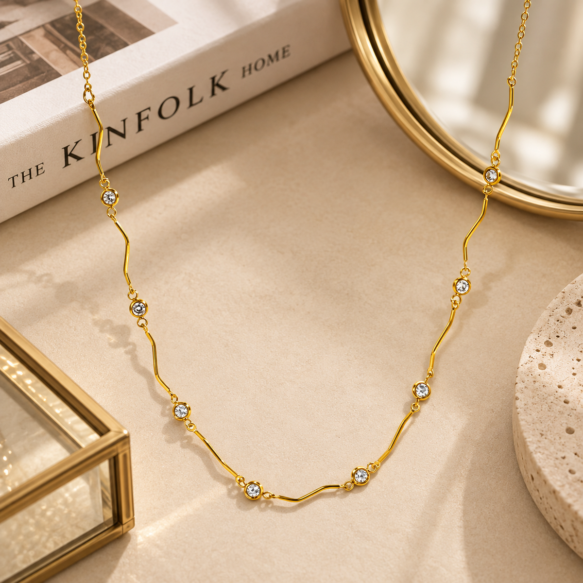 Crystal Wave Necklace