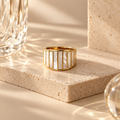 Mother of Pearl Statement Ring