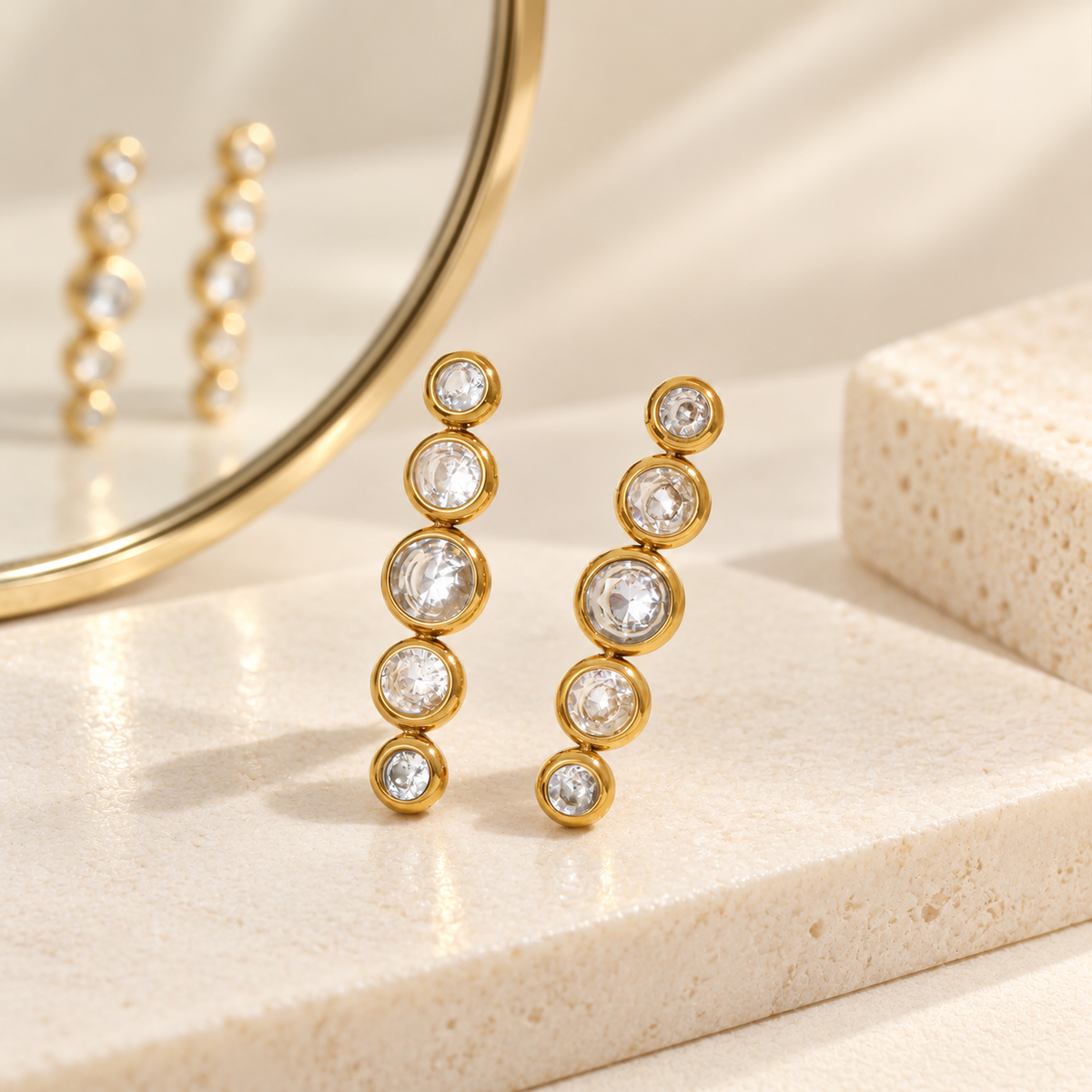 Celeste Crystal Drop Earring