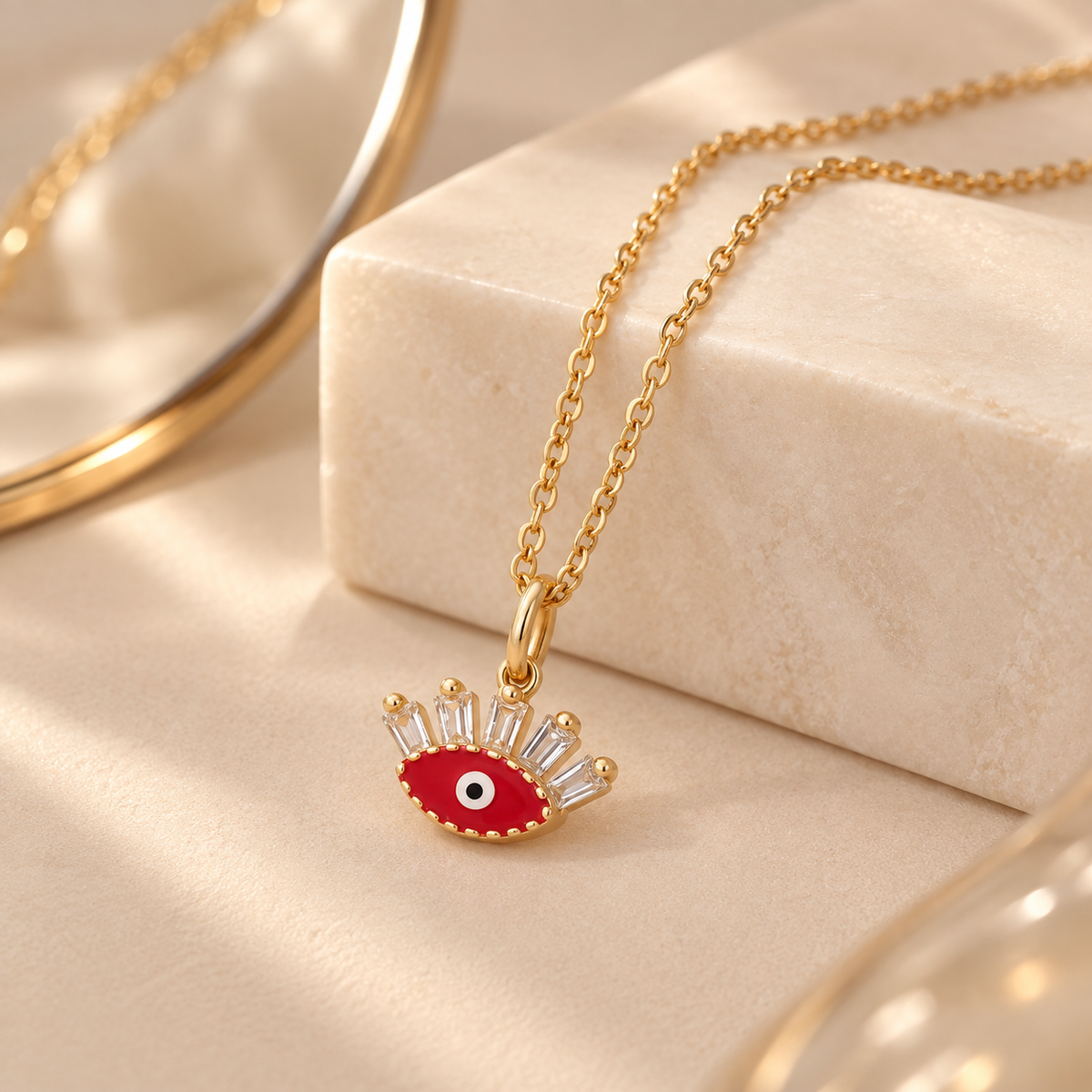 Mini Scarlet Eye Necklace