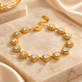 Crystal Heart Tennis Bracelet