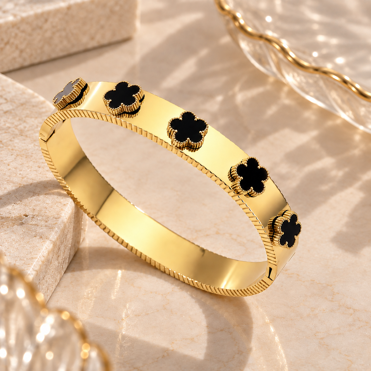 Black Clover Gold Bangle