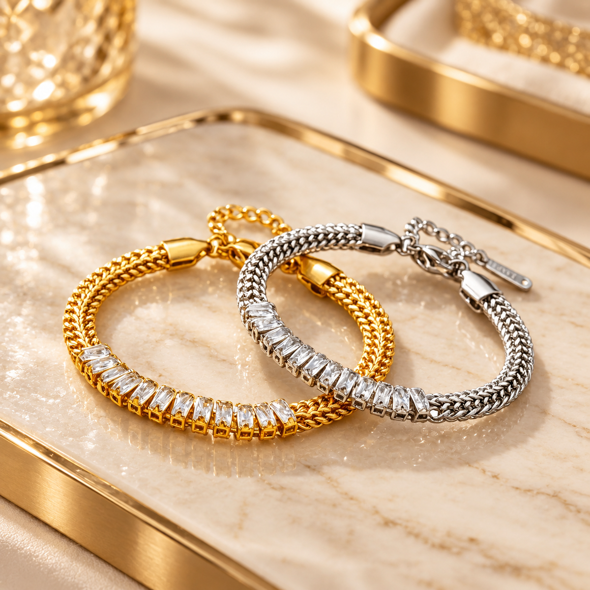 Baguette Luxe Chain Bracelet