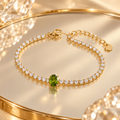 Olive Spark Tennis Bracelet