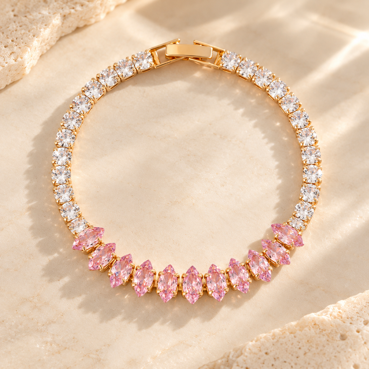 Blush Marquise Tennis Bracelet
