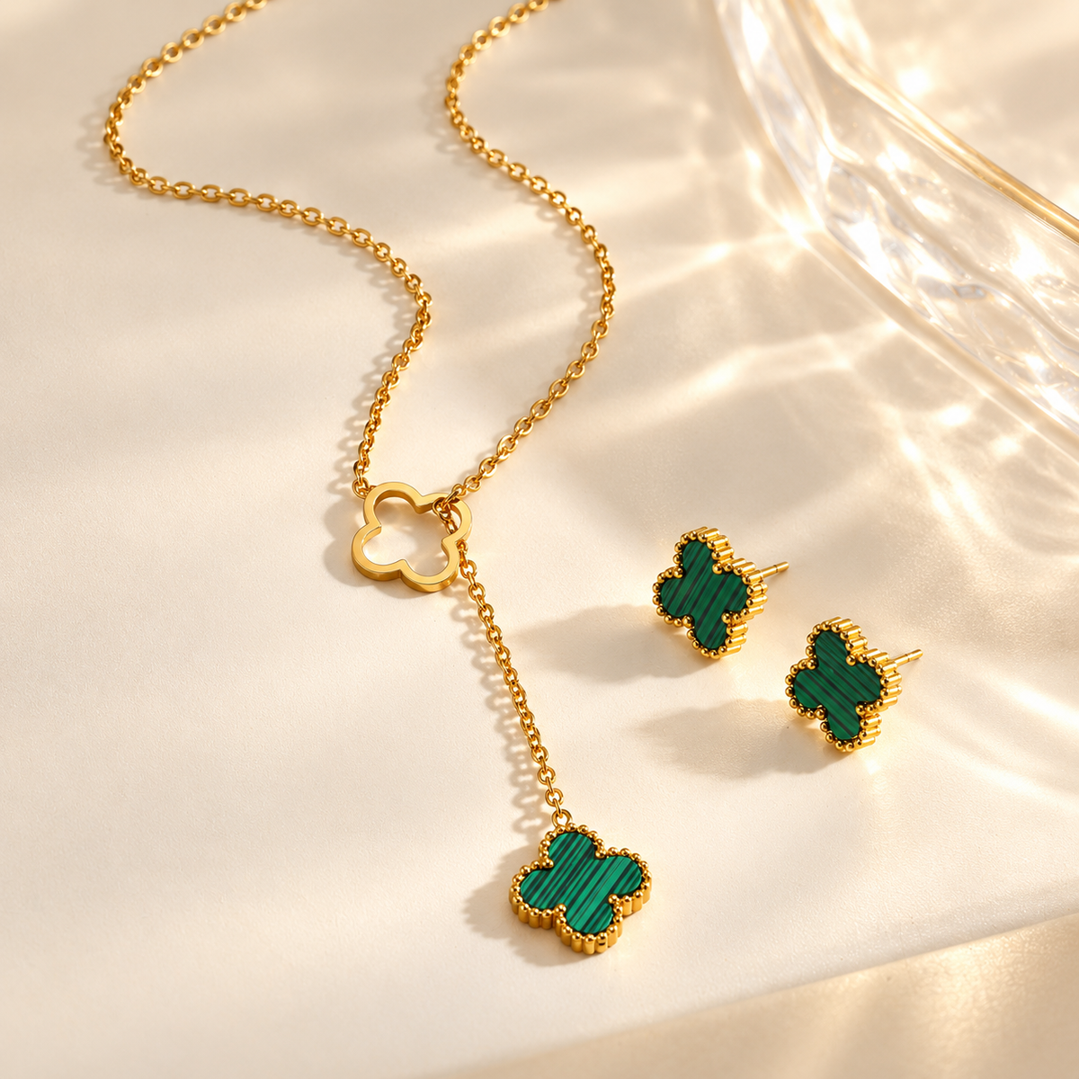 Emerald Clover Drop Set