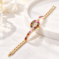 Rainbow Gem Gold Watch