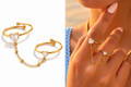 Linked Heart Duo Ring