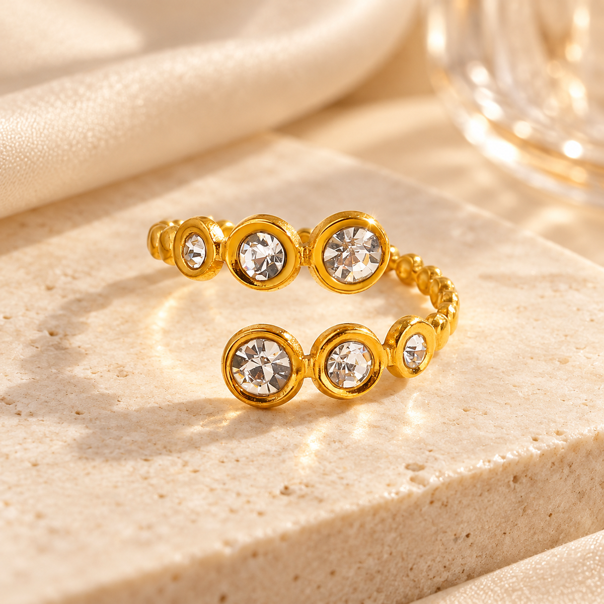 Golden Halo Ring