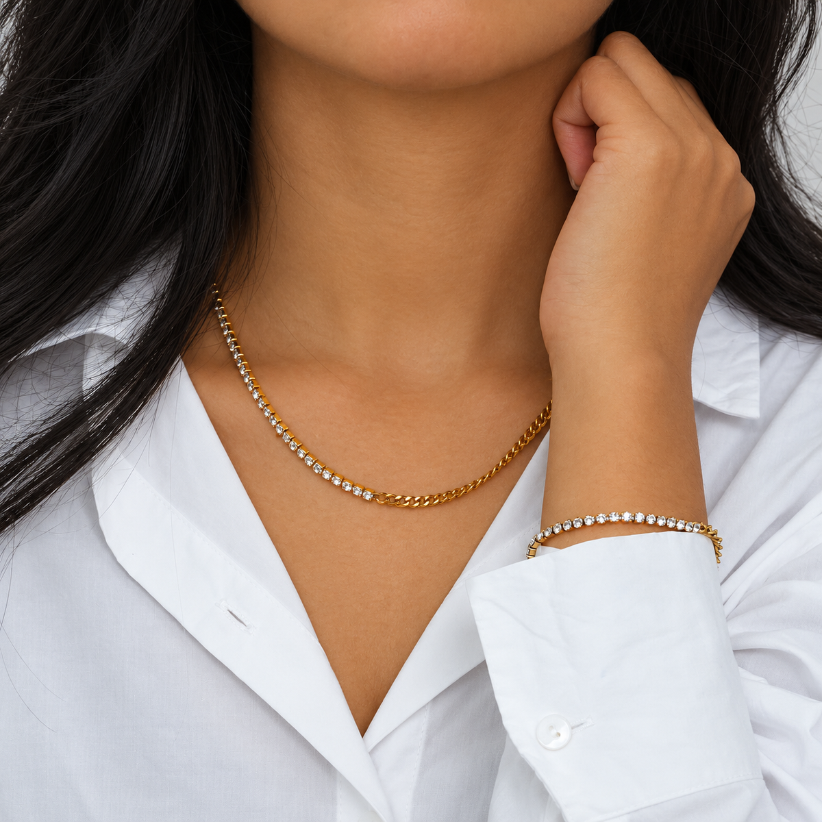 Luxe Duo Chain Necklace