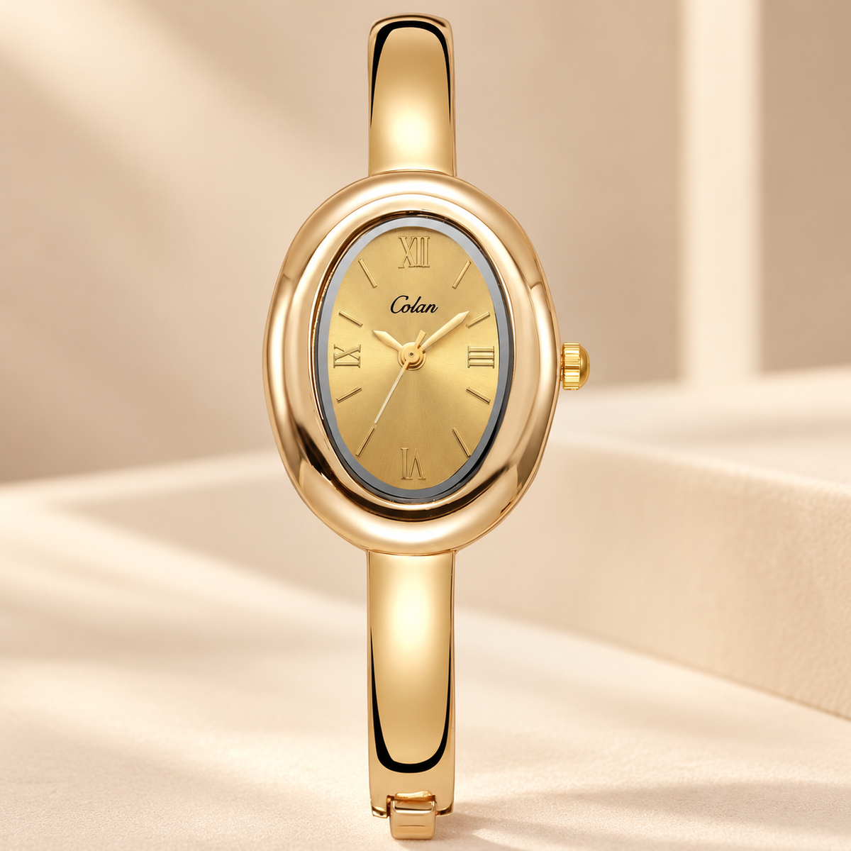 Champagne Gold Bangle Watch