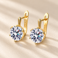 Classic Solitaire Drop Earrings