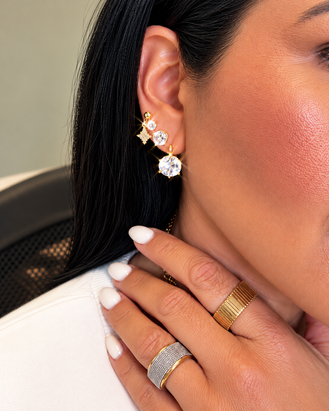 Classic Solitaire Drop Earrings