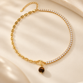 Tiger Eye Spark Necklace